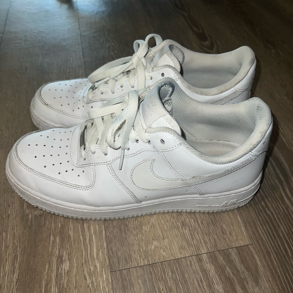 White Nike Airforces